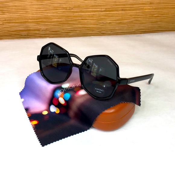 KOMONO Bonnie Black Transparent Sunglasses (NEW) - Picture 2 of 11